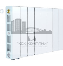 Радиатор биметаллический SUPReMO VENTIL 350 x8, нижнее левое/правое подключение 