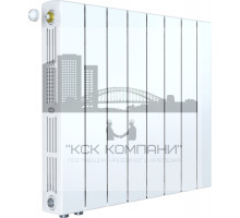 Радиатор биметаллический SUPReMO VENTIL 500 x8, нижнее левое/правое подключение 