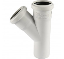 Тройник для систем внутренней канализации  Raupiano Plus 50х50 мм 45° 