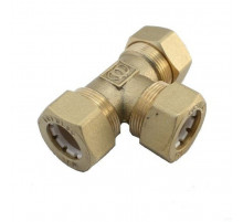 Тройник обжимной 25х25х25 для гофрированных труб