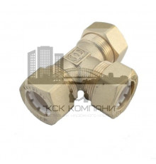 Тройник обжимной 25х25х25 для гофрированных труб