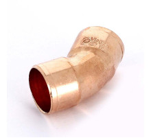 Угольник двухраструбный 45° 110420 медный под пайку 10 (Виега)