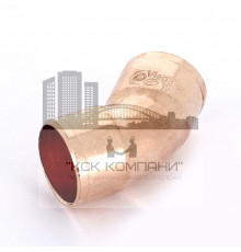 Угольник двухраструбный 45° 110420 медный под пайку 10 (Виега)