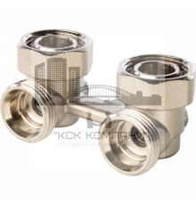 Узел нижнего подключения для радиатора угловой 3/4