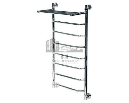 Водяной полотенцесушитель Trapezium ЛТ ВП 1200x500 8 с полкой