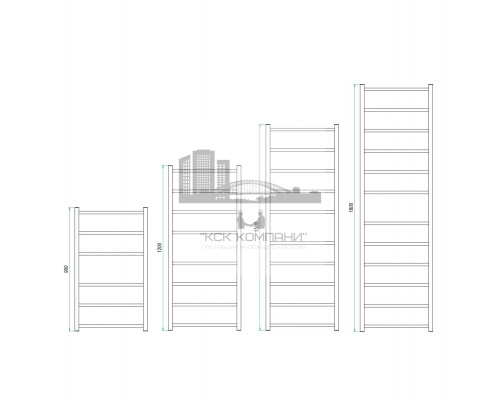 Водяной полотенцесушитель Moda 530x1500