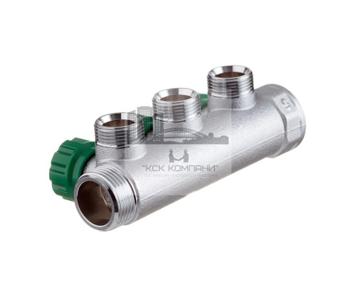 Регулирующий проходной коллектор  ВР-НР 1х3/4 с 3 отводами FK 3822 134 (EUR)