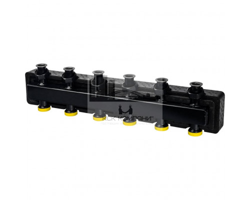 Стальной распределительный коллектор SDG-0017-004035, 3(5) отопительных контура. В теплоизоляции DN 25