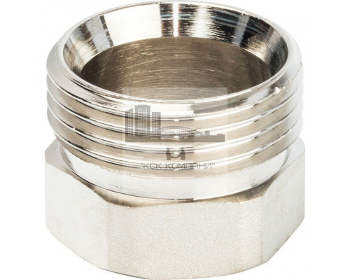 Разъемное соединение внутренняя / наружная 3/4 (американка) уплотнение под гайкой никелированное
