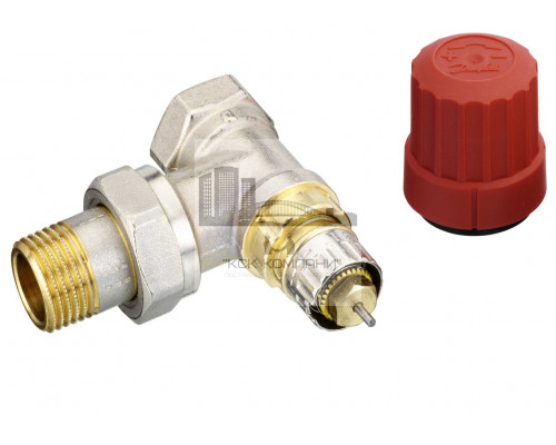 Клапан радиаторного терморегулятора угловой никелированный RTR-N 20  013G7015