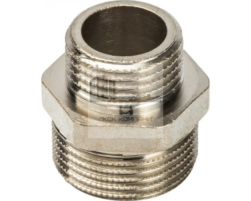 Ниппель НН переxодной 3/4x1/2, никелированный