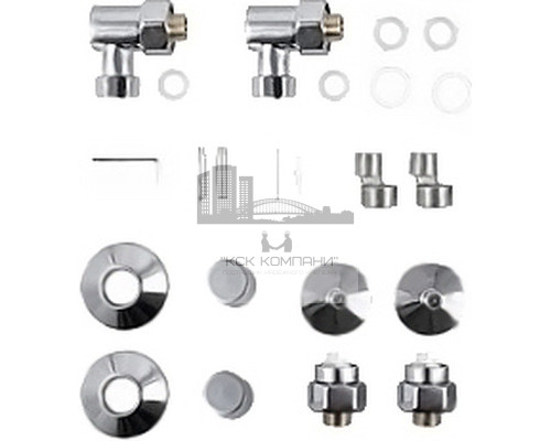 Водяной полотенцесушитель Arc ЛД (г2) 1000x400 12
