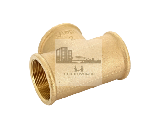 Тройник 264321 равнопроходной ВР 2, бронза (Виега)