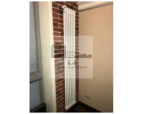 Трубчатый радиатор 2180/06, 6 секции, 3/4, белый, вертикальный, боковое подключение