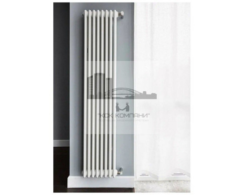 Трубчатый радиатор 2180/06, 6 секции, 3/4, белый, вертикальный, боковое подключение
