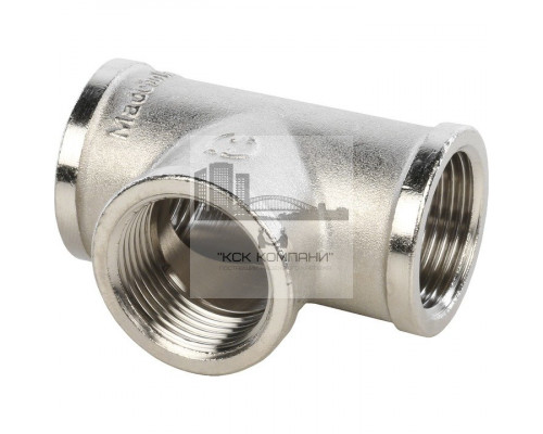 Тройник равнопроходной внутренняя / внутренняя 3/4, никелированный