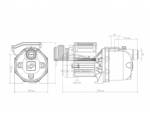 Поверхностный насос ДЖАМБО 60/35 Ч (Dzhileks)
