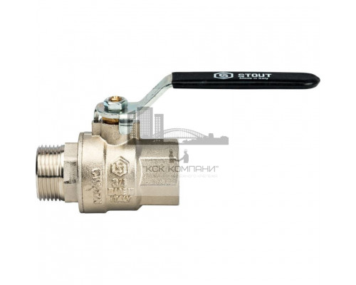 Кран шаровой полнопроходной ВР/НР 3/4, ручка рычаг