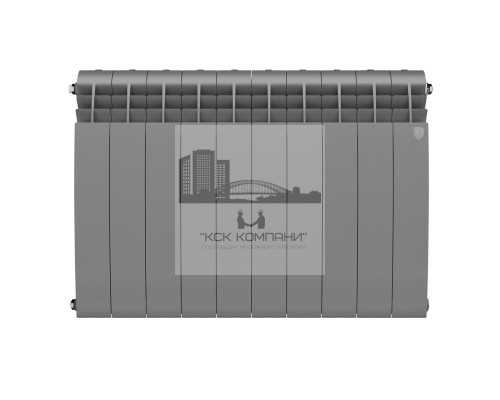 Радиатор биметаллический Biliner 500 x10 Silver Satin, боковое подключение