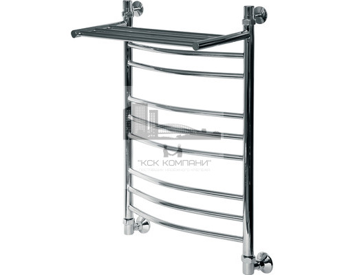 Водяной полотенцесушитель Arc ЛД (г2) ВП 800x400 9 с полкой