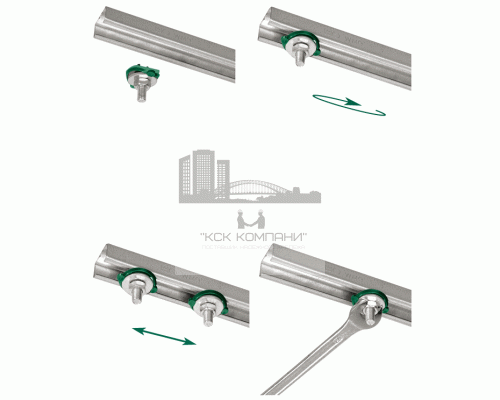 Болт быстрого монтажа М8х80 мм BIS RapidRail, 6523808 (Валравен)