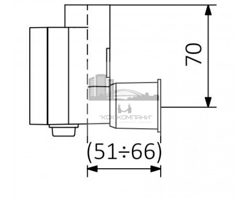 Блок управления КТХ4 MS, хром