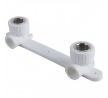 Двойная водорозетка ППР 20 мм x 1/2", с внутренней резьбой