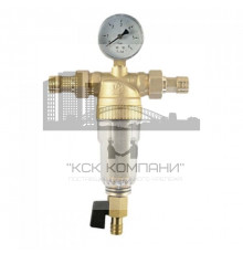 Фильтр тонкой очистки промывной с манометром, 1/2" холодный 