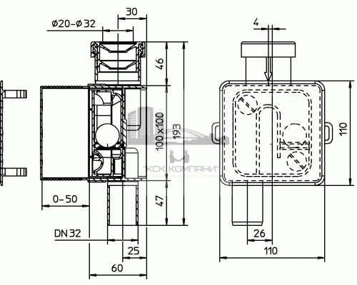 Сифон для кондиционера HL138 (арт. 42785)