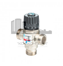 Клапан термосмесительный НР 3/4 20-43°С KV 1.6 м3/ч SVM-0020-164320 