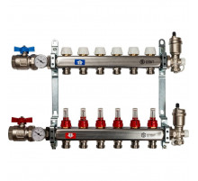Коллектор из нержавеющей стали с расходомерами на 6 контура SMS 0917 000006 