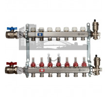 Коллектор из нержавеющей стали с расходомерами на 7 контура SMS 0917 000007 