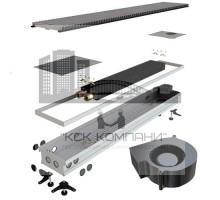 Конвектор внутрипольный водяной КВП-В 130/380/4500  