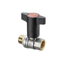 Кран шаровый 1/2" НВ маховик пластмассовый 1077304 