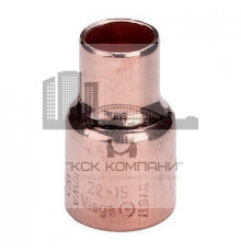 Муфта переходная 121280 двухраструбная медная под пайку 42х22 (Виега)