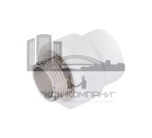 Муфта полипропиленовая комбинированная 25 мм х 1/2", с наружной резьбой