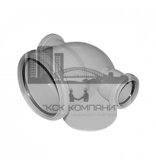 Отвод 110х50х50 на 87 градусов для канализации правый, Политэк