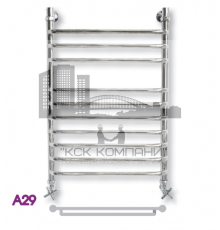 Полотенцесушитель водяной ЭРАТО А29 1200x600 (Erato)