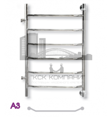 Полотенцесушитель водяной ЭРАТО А3 БП 500x400, с боковым подключением (Erato)