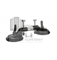 Присоска вакуумная двойная с регулировкой  2х125 50кг