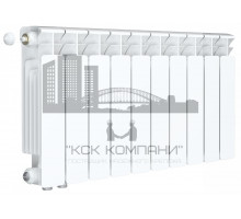 Радиатор биметаллический Base VENTIL 350 x10, нижнее левое/правое подключение 