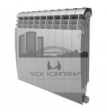 Радиатор биметаллический Biliner 500 x10 Silver Satin, боковое подключение