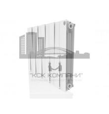 Радиатор биметаллический Pianoforte 500 x10 Bianco Traffico, боковое подключение