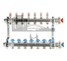 Распределительный коллектор  HKV-D на 7 контуров нержавеющая сталь 12080711002 