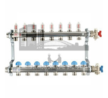 Распределительный коллектор  HKV-D на 8 контуров нержавеющая сталь 12080811002 