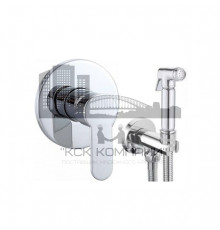 Смеситель скрытого монтажа круглый HAIGER GZ5202 (5302) с гигиеническим душем