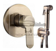 Смеситель скрытого монтажа круглый HAIGER GZ5202-D с гигиеническим душем