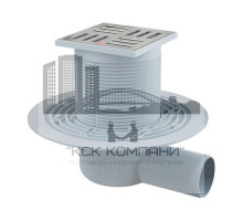 Трап cливной 105x105/50 мм, гидрозатвор мокрый 