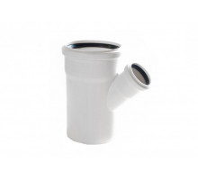 Тройник для систем внутренней канализации  Raupiano Plus 110х50мм 45° 