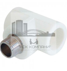 Тройник переходной 32 мм x 1 дюйма, полипропиленовый с наружной резьбой